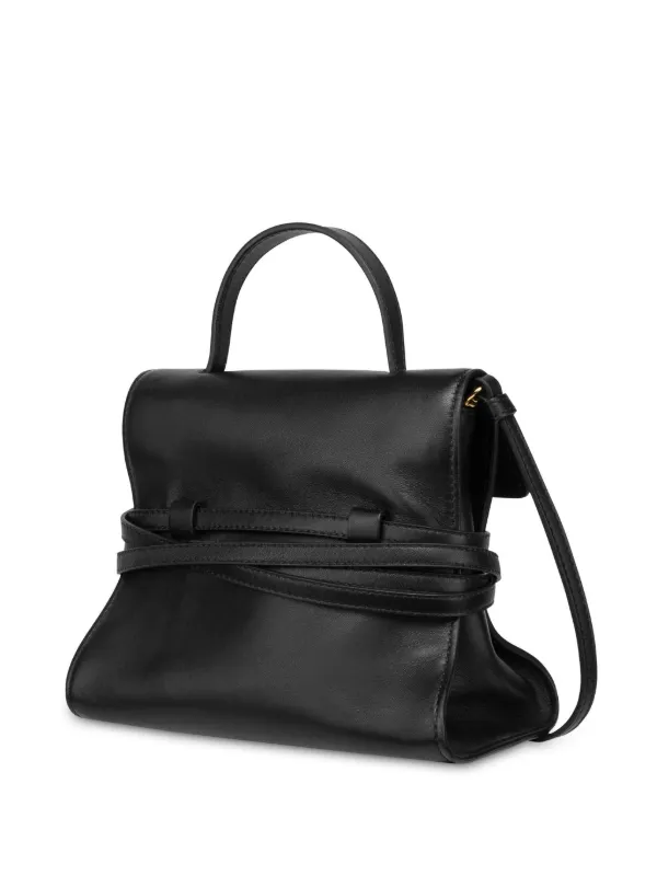 【関税&送料込】Moschino Tie Me Shoulder Bag Moschino Tie Me ショルダーバッグ | ブラック | FARFETCH JP