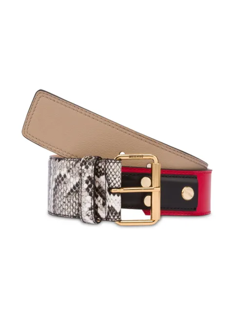 Moschino patchwork belt A80758034 - 2