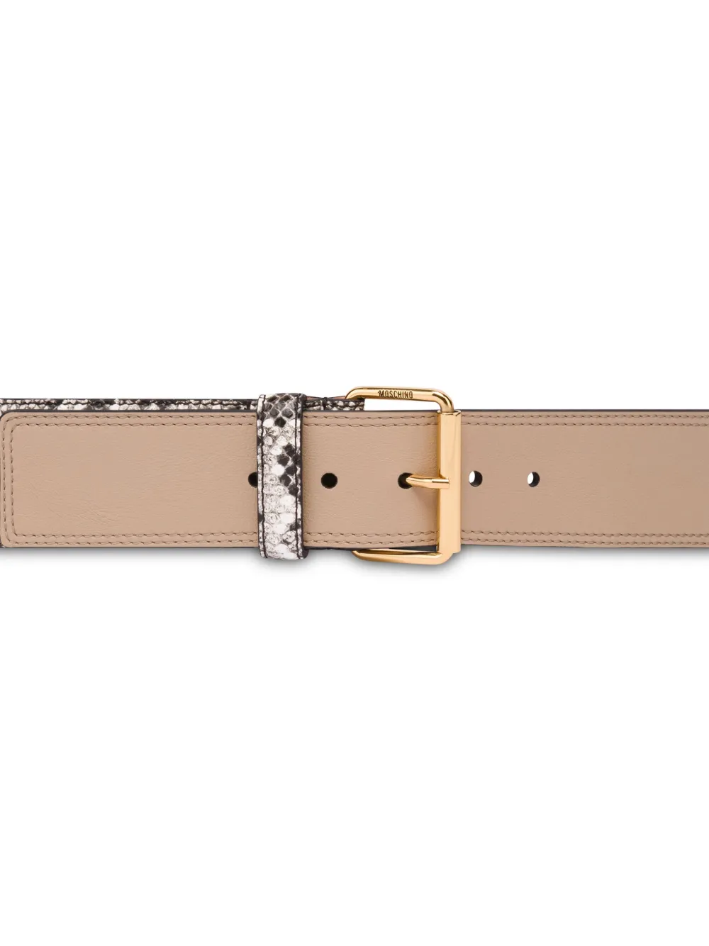 Moschino Riem met patchwork - Grijs