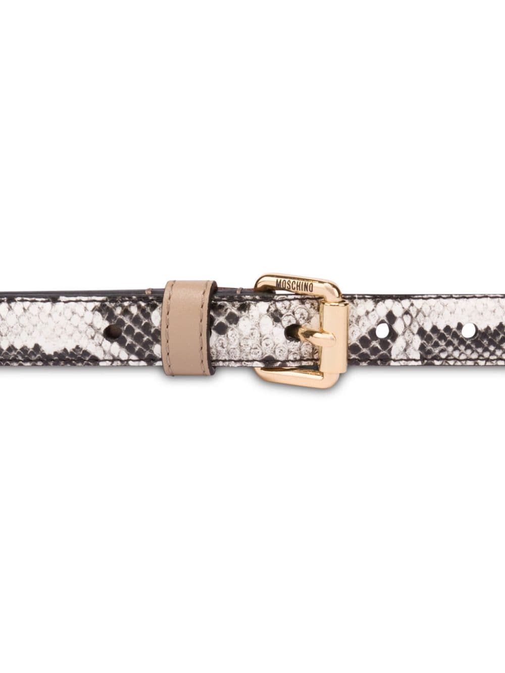 Moschino Riem met patchwork - Grijs