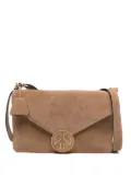 Moschino peace-sign crossbody bag - Brown