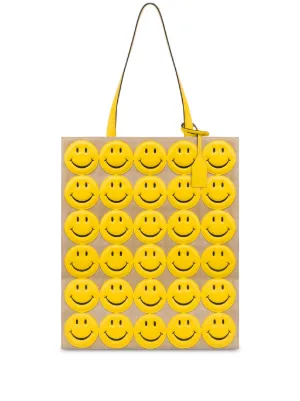 Moschino Smiley レザーショルダーバッグ | イエロー | FARFETCH JP