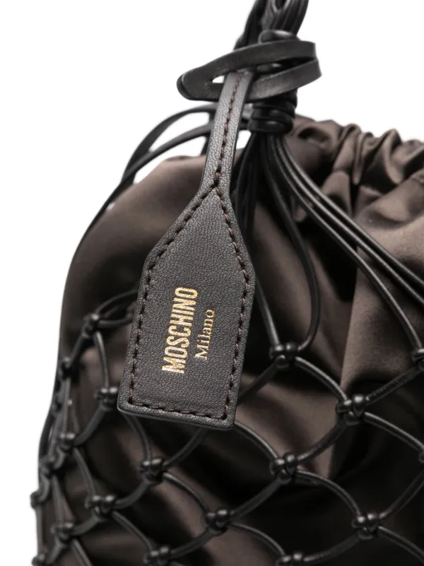 【関税＆送料込み】Moschino Basket Net Nappa Bag Moschino BASKET NET BAG IN NAPPA TRICOLOR | REVERSIBLE