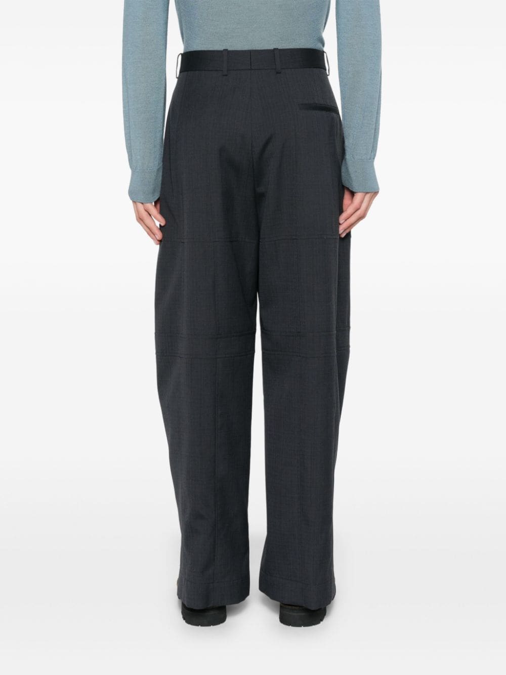 Shop Jil Sander Tapered Trousers In Grey