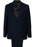 Manuel Ritz patterned-jacquard suit - Blue