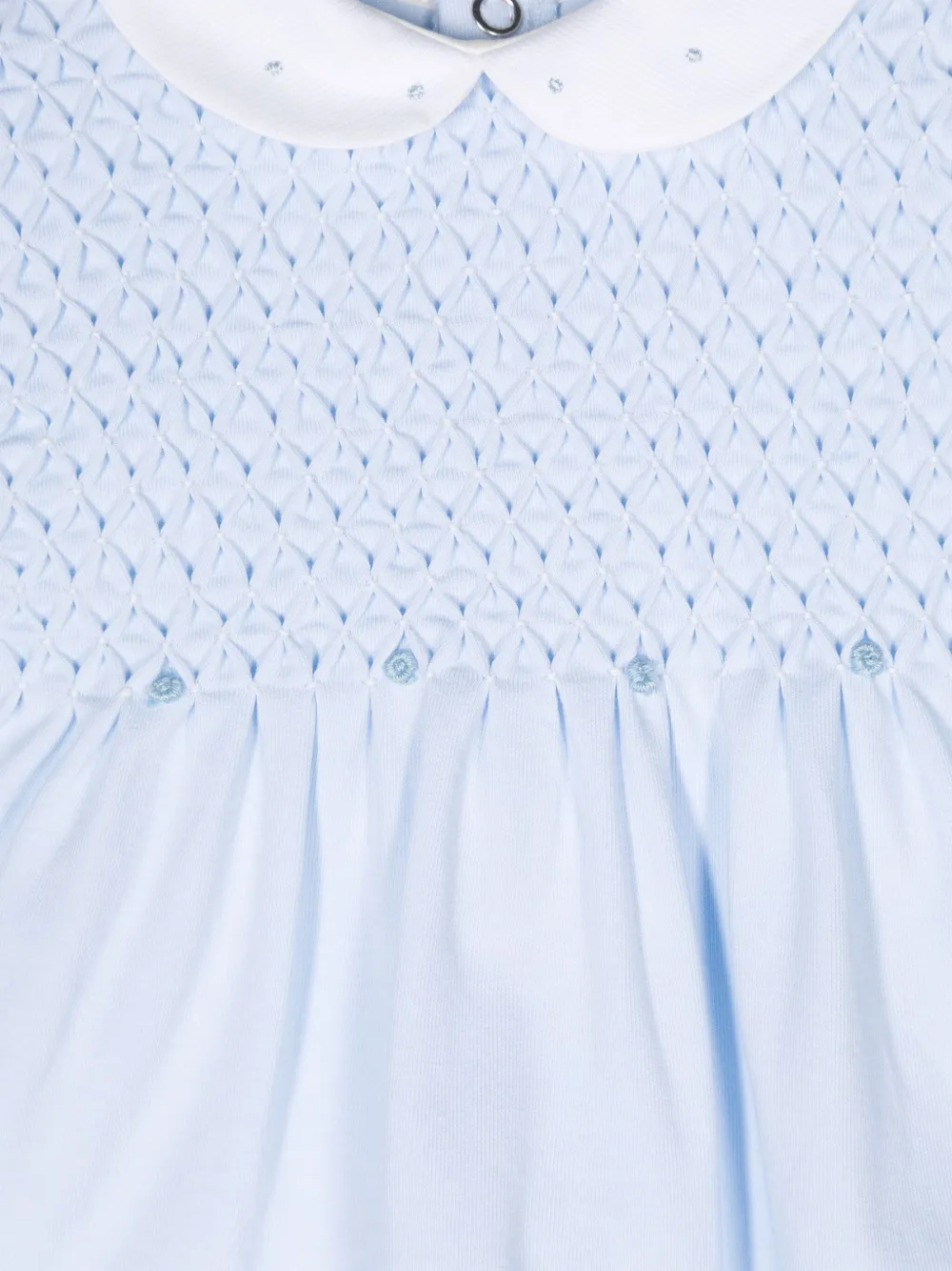 Siola Pyjama met gesmockt vlak Blauw