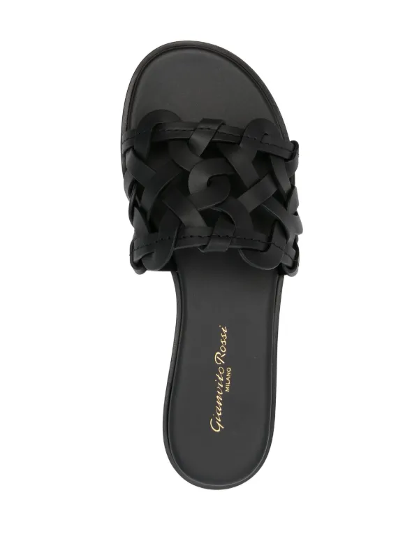 Gianvito Rossi>>レザーサンダル Gianvito Rossi レザーサンダル | ブラック | FARFETCH JP