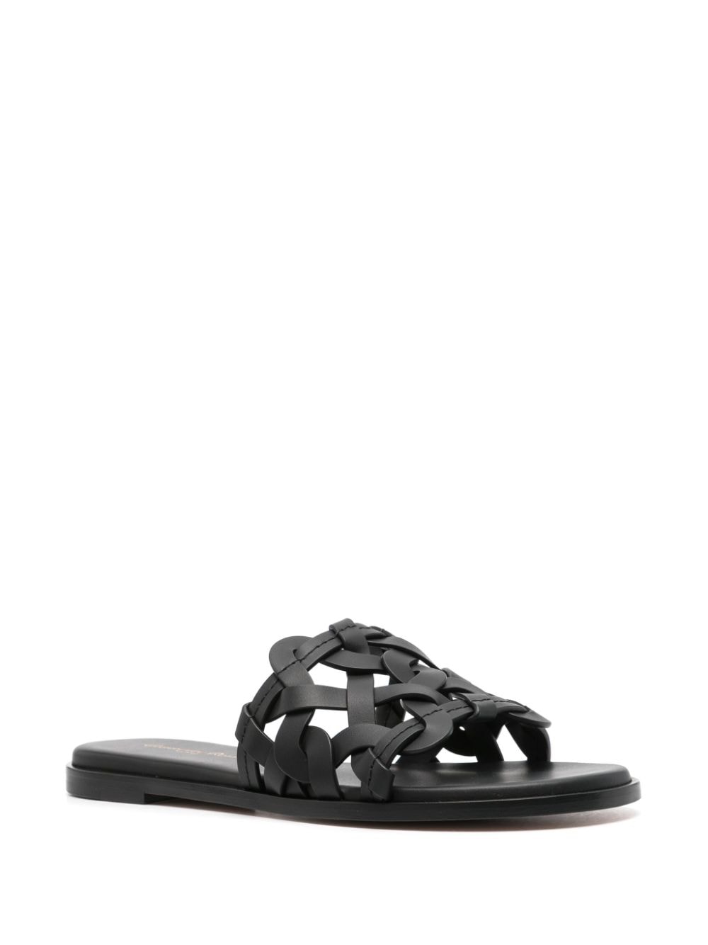 Gianvito Rossi Leren sandalen - Zwart