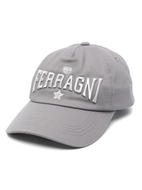 Chiara Ferragni logo-embroidered cotton baseball cap