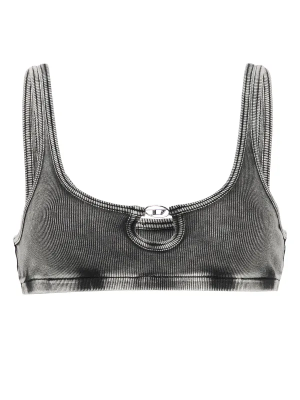 ブラジャー DIESEL | UFSB-ORIBA BRA BLACK A13122 0NJAP 9XX Women's Bralette with logo band | Black | Diesel