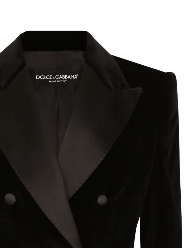 ジャケット Dolce&Gabbana Cropped Double-Breasted Black Jacket Dolce & Gabbana double-breasted Cropped Jacket | Black