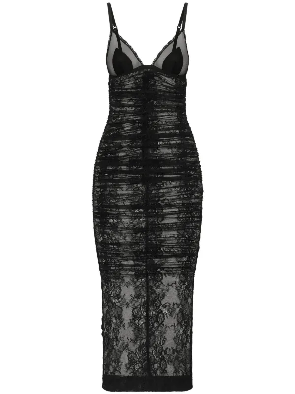 【Dolce & Gabbana】シャンティレース ドレス Dolce & Gabbana シャンティレース ドレス | ブラック | FARFETCH JP