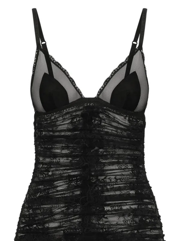 【Dolce & Gabbana】シャンティレース ドレス Dolce & Gabbana シャンティレース ドレス | ブラック | FARFETCH JP