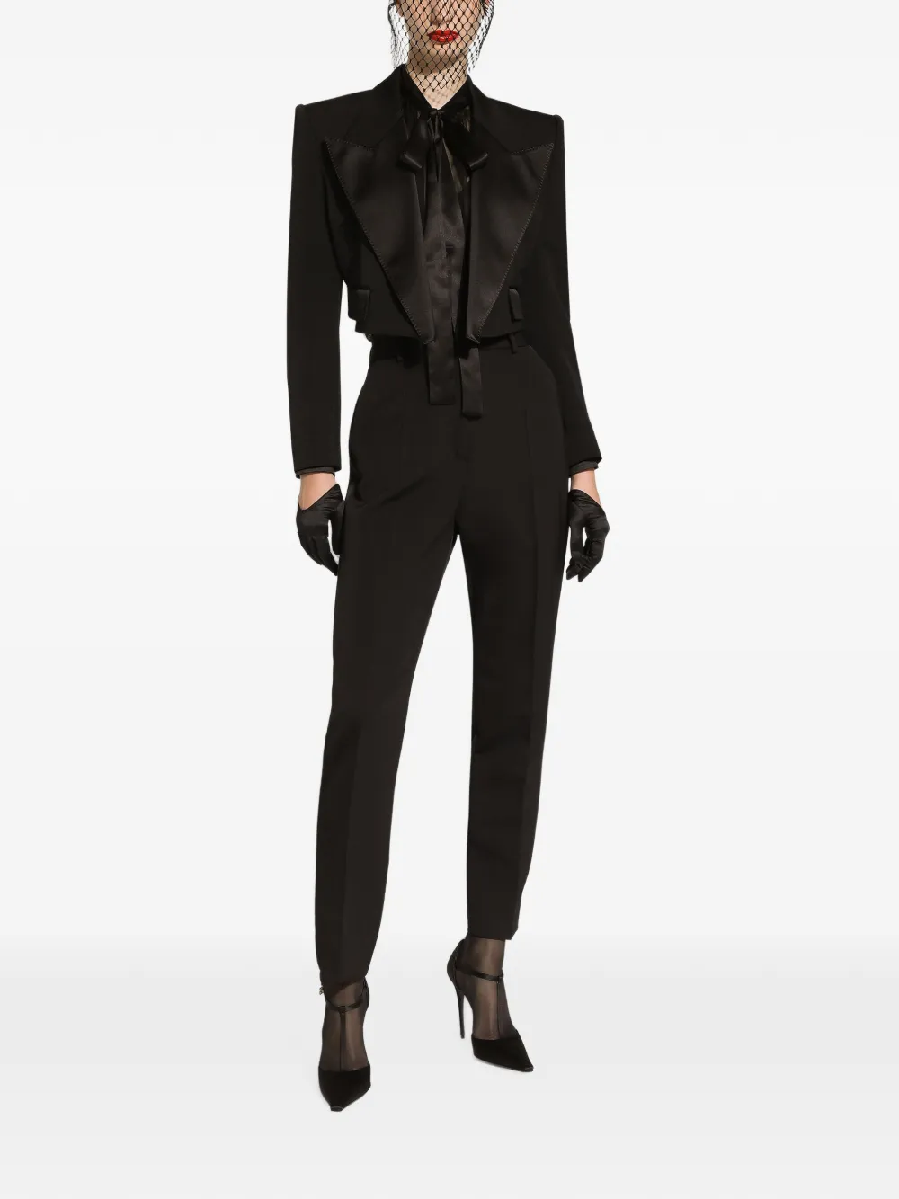 Dolce & Gabbana Gabardine pantalon Zwart