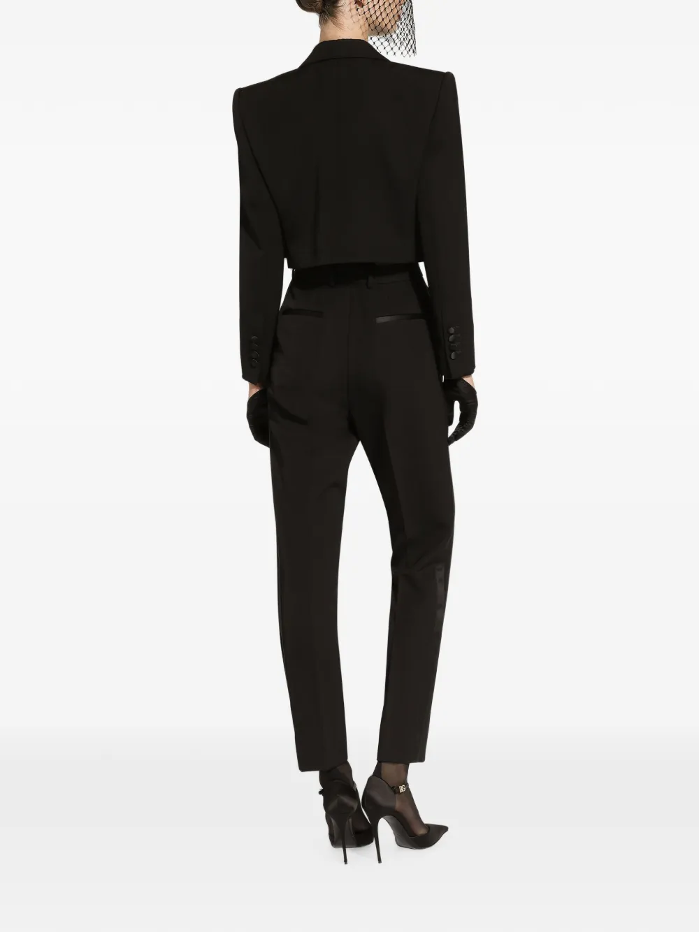 Dolce & Gabbana Gabardine pantalon Zwart