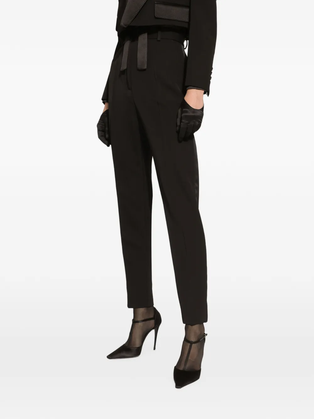 Dolce & Gabbana Gabardine pantalon Zwart