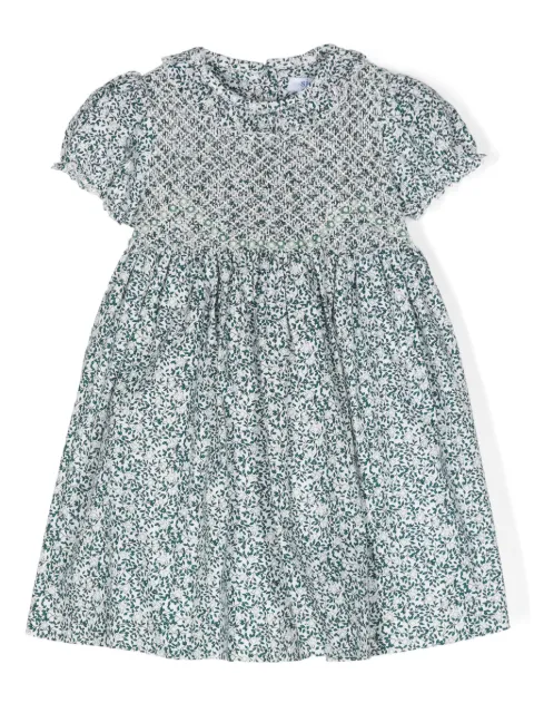Siola floral-print smocked dress set