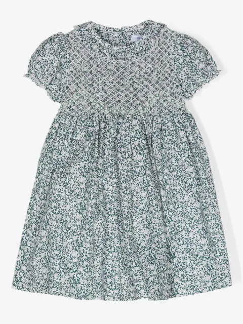 Siola floral-print smocked dress set