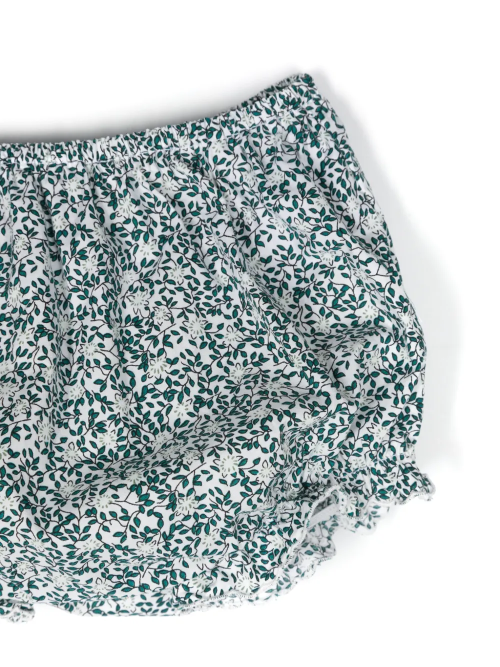 Siola Gesmockte jurk met bloemenprint Groen