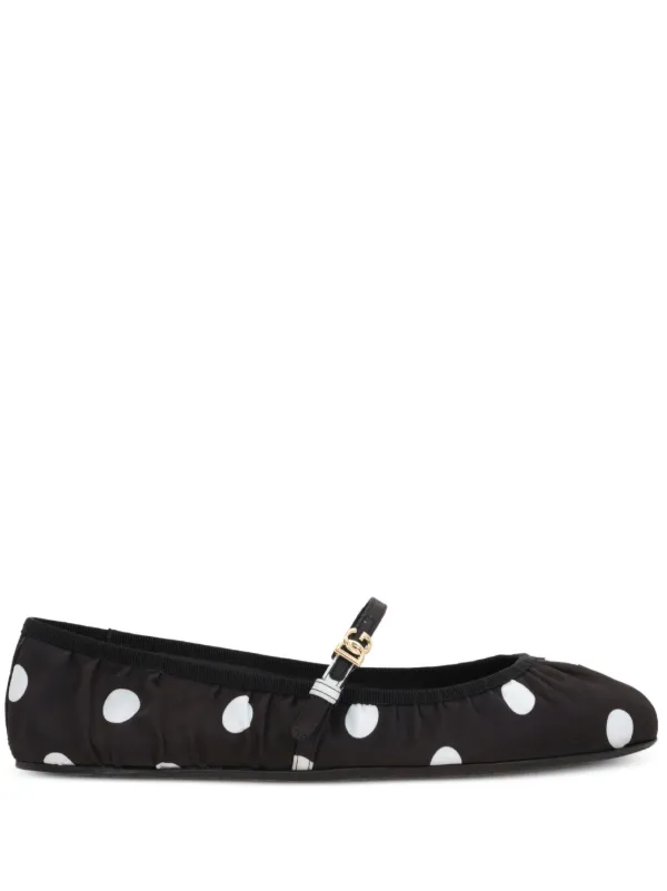 シューズ・サンダルその他 Dolce&Gabbana Black nappa ballerina 23956650_54059988_600.jpg