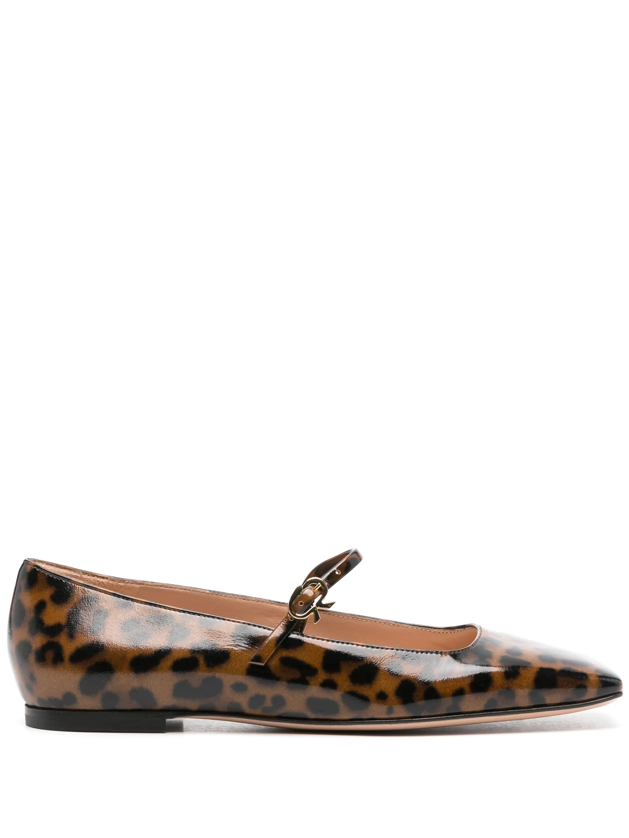 Gianvito Rossi Carla leopard-print ballerinas