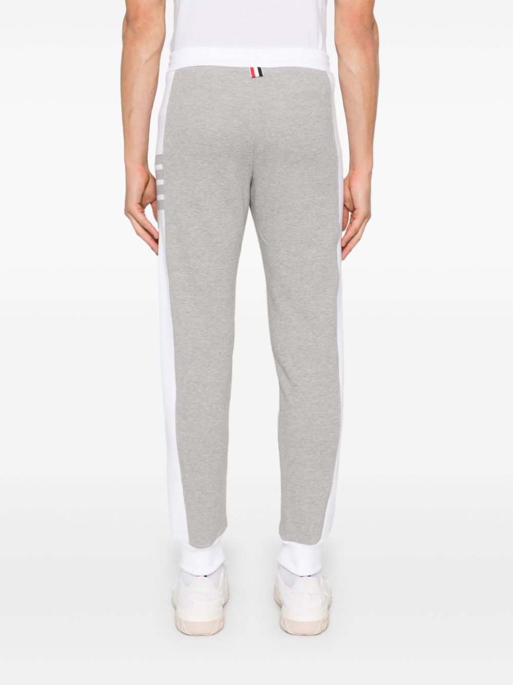 Thom Browne 4-Bar gestreepte joggingbroek Grijs