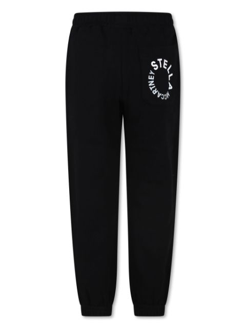 Stella McCartney Kids logo-print organic-cotton track pants