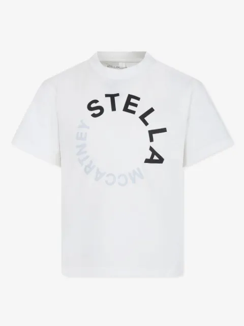 Stella McCartney Kids logo-print organic-cotton T-shirt