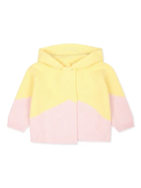 Stella McCartney Kids Cardigan Smiley de algodão orgânico com capuz
