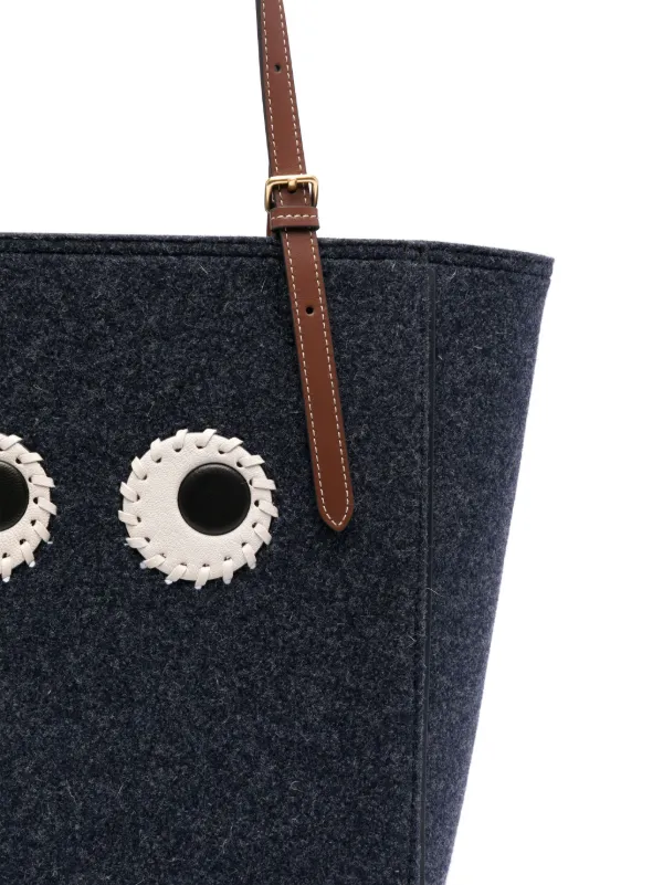 Anya Hindmarch Small Eyes Tote Bag | Blue | FARFETCH
