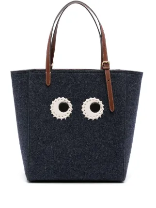 Anya Hindmarch Eyes ハンドバッグ S | ブルー | FARFETCH JP