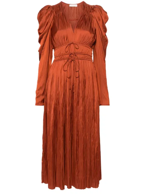 Ulla Johnson Lelou plissé midi dress