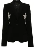 DSQUARED2 gem-stars single-breasted blazer - Black