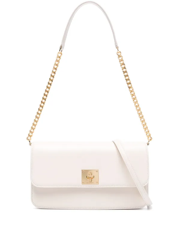 Golden Goose Gioia Leather Shoulder Bag in Neutrals