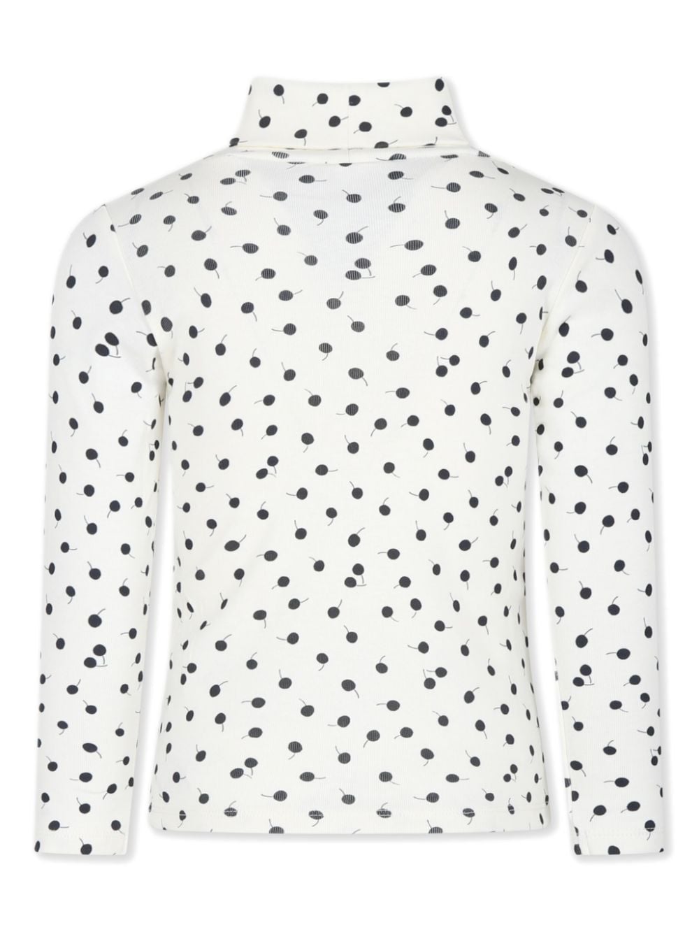 BONPOINT CHERRY-PRINT ROLL-NECK TOP 