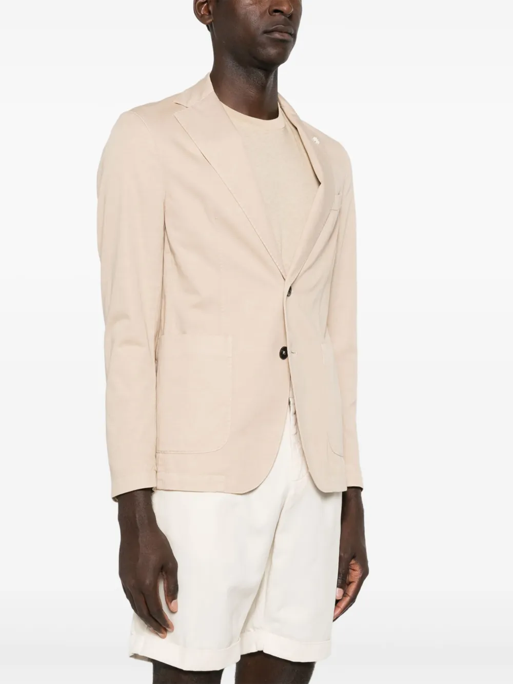 Manuel Ritz Blazer met enkele rij knopen Beige