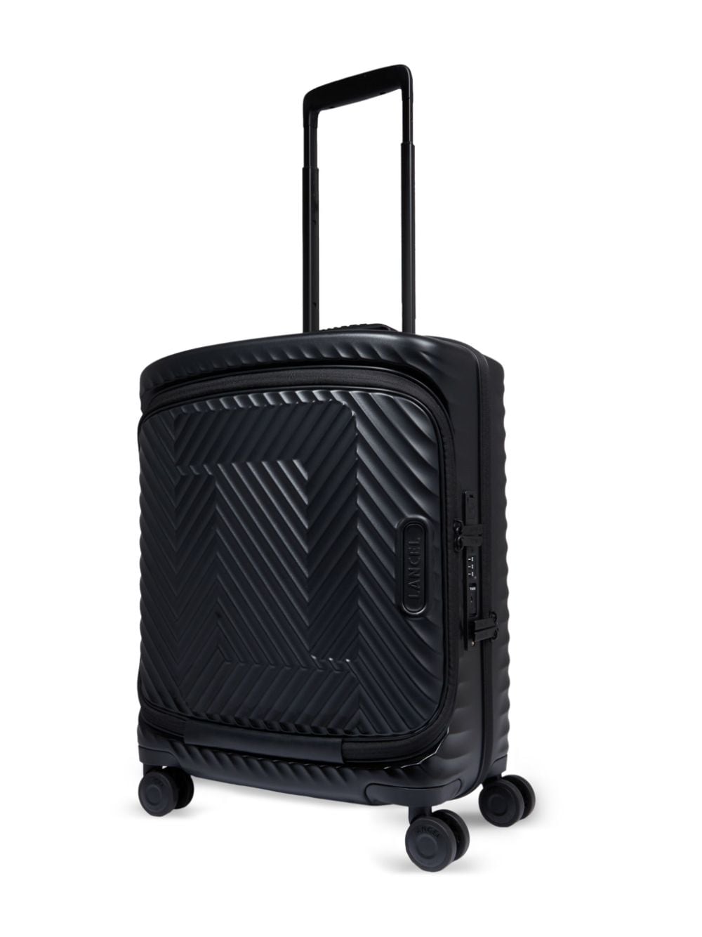 Shop Lancel Atlas Logo-embossed Suitcase In Black