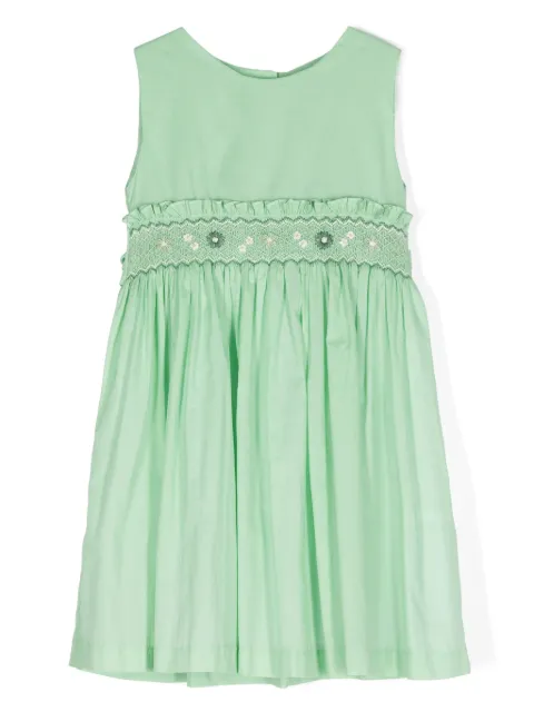 Siola floral-embroidered flared dress
