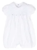 Siola smocked-panel shorties - White