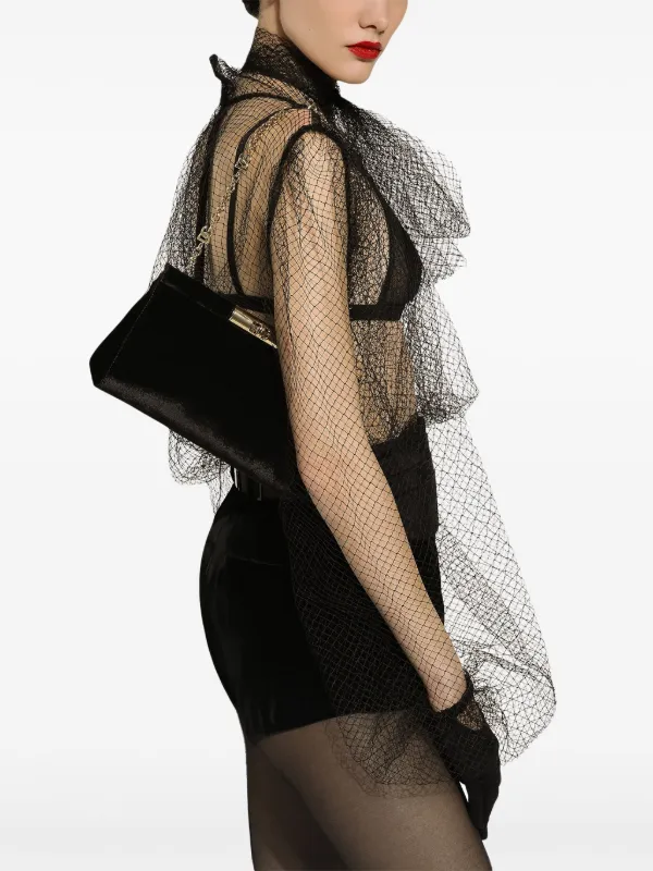 ◆直営店◆【Dolce&Gabbana】Marlene クロコダイル ハンドバッグ Marlene Everyday Bag in Black for Women | Dolce&Gabbana® US