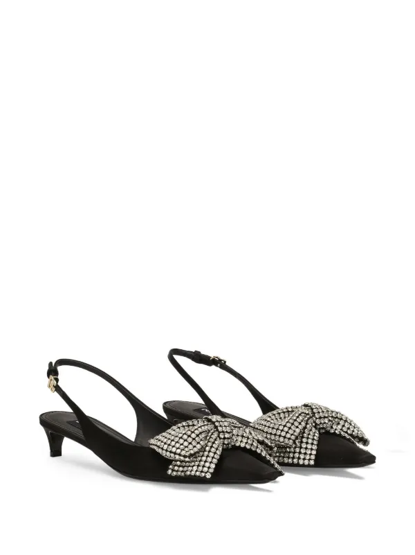 Dolce & Gabbana ブラック スリングバックパンプス ハイヒール Dolce & Gabbana スリングバック パンプス | ブラック | FARFETCH JP