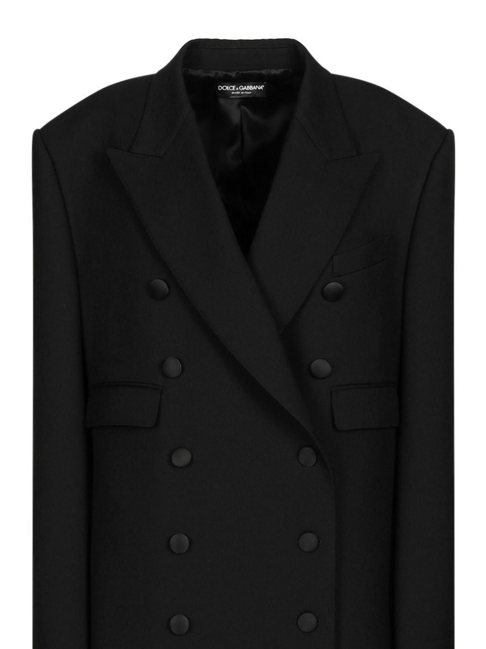 Shop Dolce & Gabbana Double-breasted Coat In Schwarz