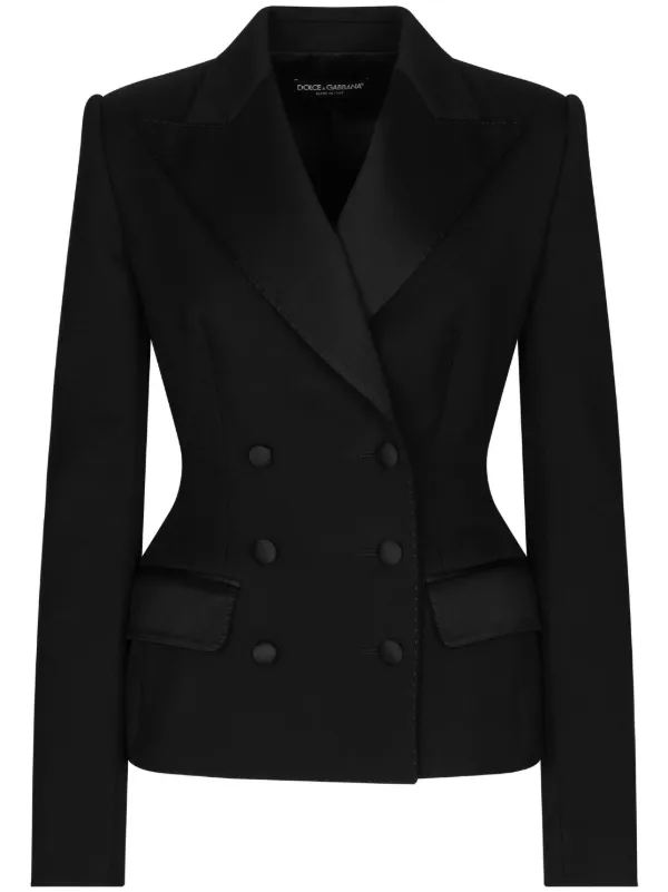 【関税込み】Dolce&Gabbana ブラック ダブルジャケット Dolce & Gabbana ダブルジャケット | ブラック | FARFETCH JP
