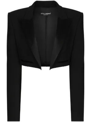 Dolce & Gabbana クロップド ジャケット | ブラック | FARFETCH JP