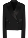 Dolce & Gabbana double-breasted gabardine blazer - Black