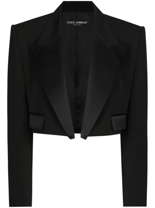 Blazer à coupe crop - Dolce & Gabbana - Modalova