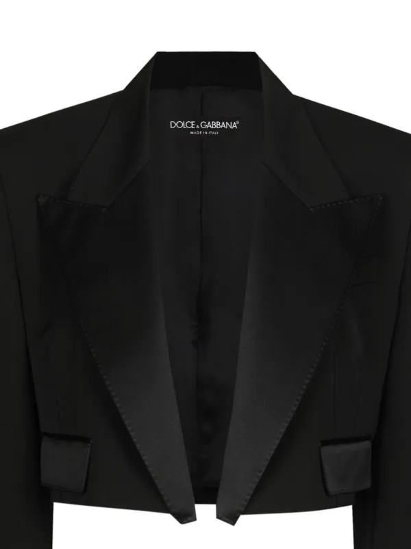 【美品】Dolce&Gabbanaドルチェ&ガッバーナ クロップドジャケット Dolce & Gabbana クロップド ジャケット | ブラック | FARFETCH JP