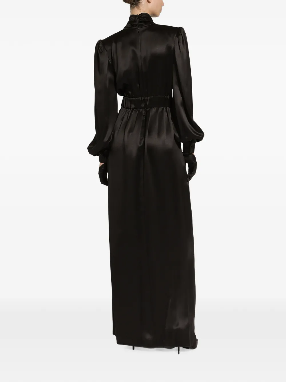 Dolce & Gabbana Satijnen jurk Zwart