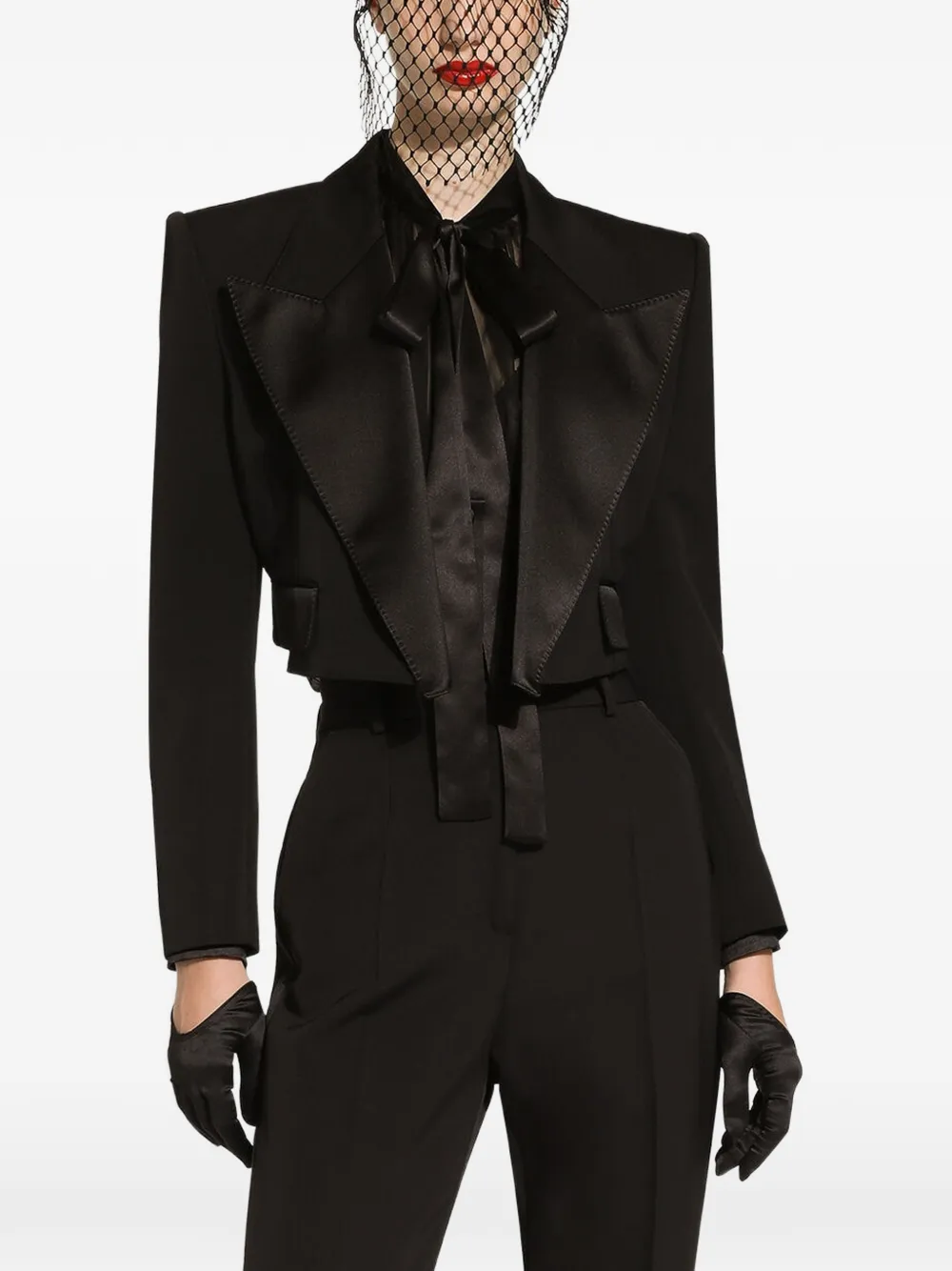 Dolce & Gabbana Blouse met halternek Zwart