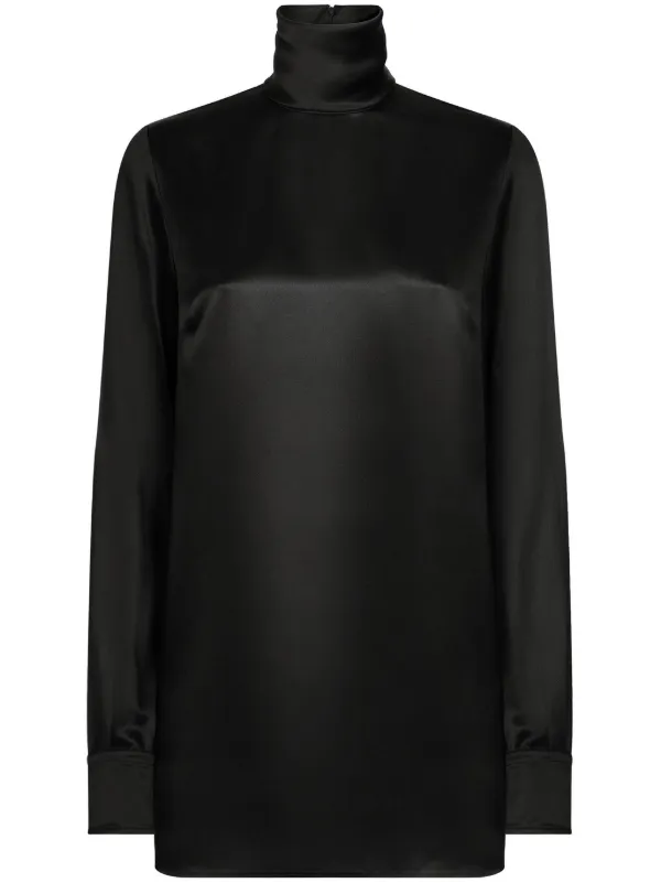 Dolce Gabbana High-neck Blouse Black FARFETCH NZ
